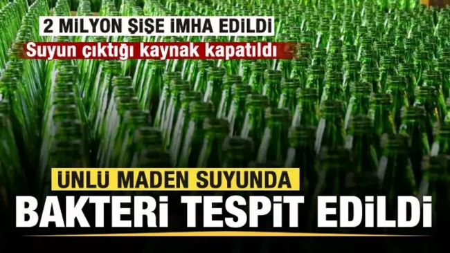 Perrier maden suyunda dışkı kaynaklı bakteri tespit edildi