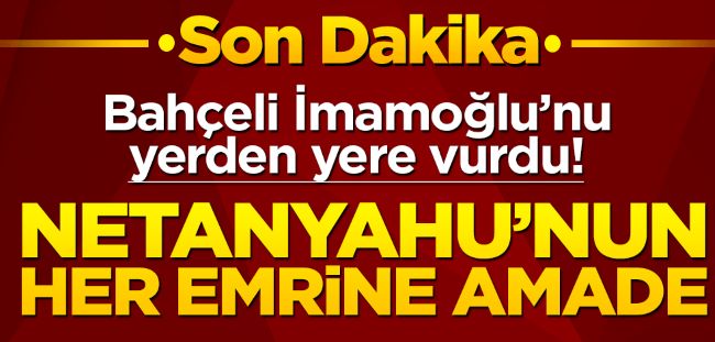 MHP Lideri Bahçeli İmamoğlu'na sert cevap
